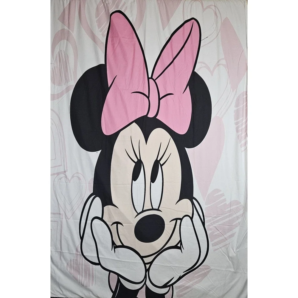 Minnie Mouse Duvet Cover With 2 Pillow Shams. 135cm x 200cm (XL FULL)